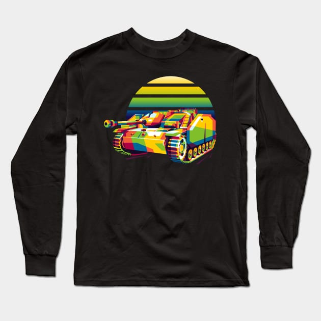 STUG III Ausf G Long Sleeve T-Shirt by wpaprint